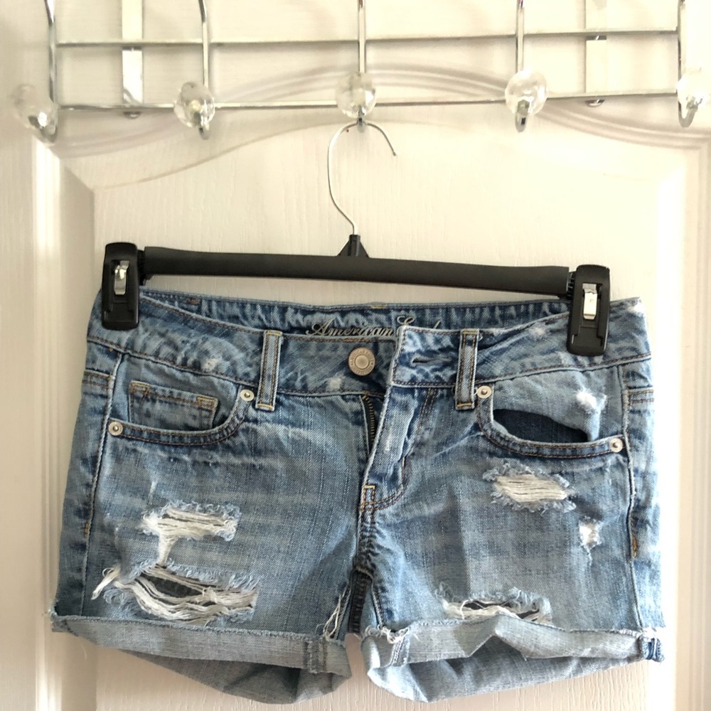 American Eagle Denim Midi Shorts